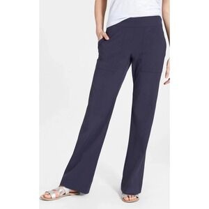 Athleta Womens Sz 6Tall Chelsea Wide Leg Pants Microfiber Style 7924554